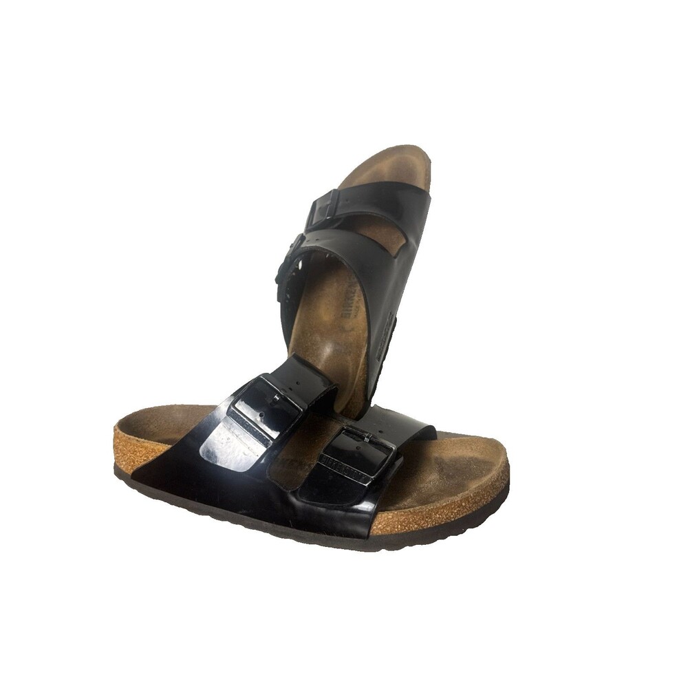 Birkenstock Arizona Black Patent Leather Sandals EU 37 US Women's 6-6.5